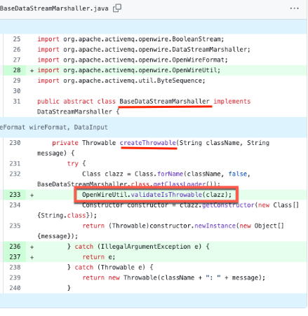 Validation added in createThrowable